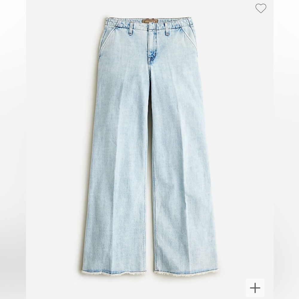 J.Crew Point Sur Puddle Jean in bleach wash, NWT, Size 32